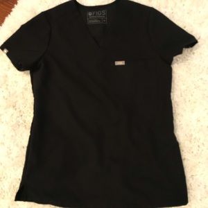 Fig Scrubs XS Catarina Top-Black